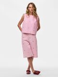 Product image thumbnail - PCFLORA EMBROIDERY DENIM TOP, Roseate Spoonbill | 6