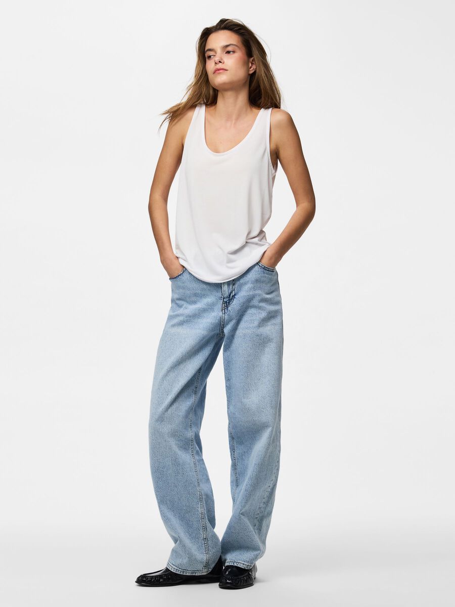 Product carousel image - PCKAMALA TANK TOP, Bright White | 1