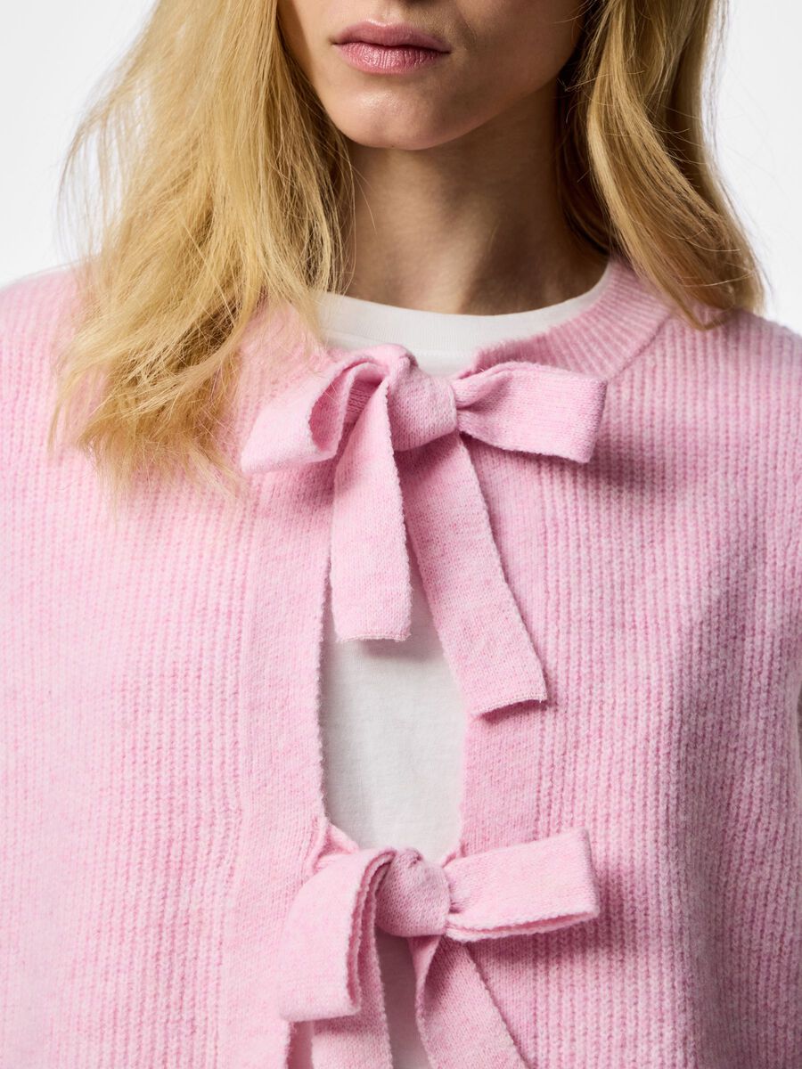 Carousel image - PCSILLY KNITTED VEST, Roseate Spoonbill | 4