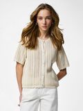 Product image thumbnail - PCNUKA  KNITTED CARDIGAN, Birch | 1