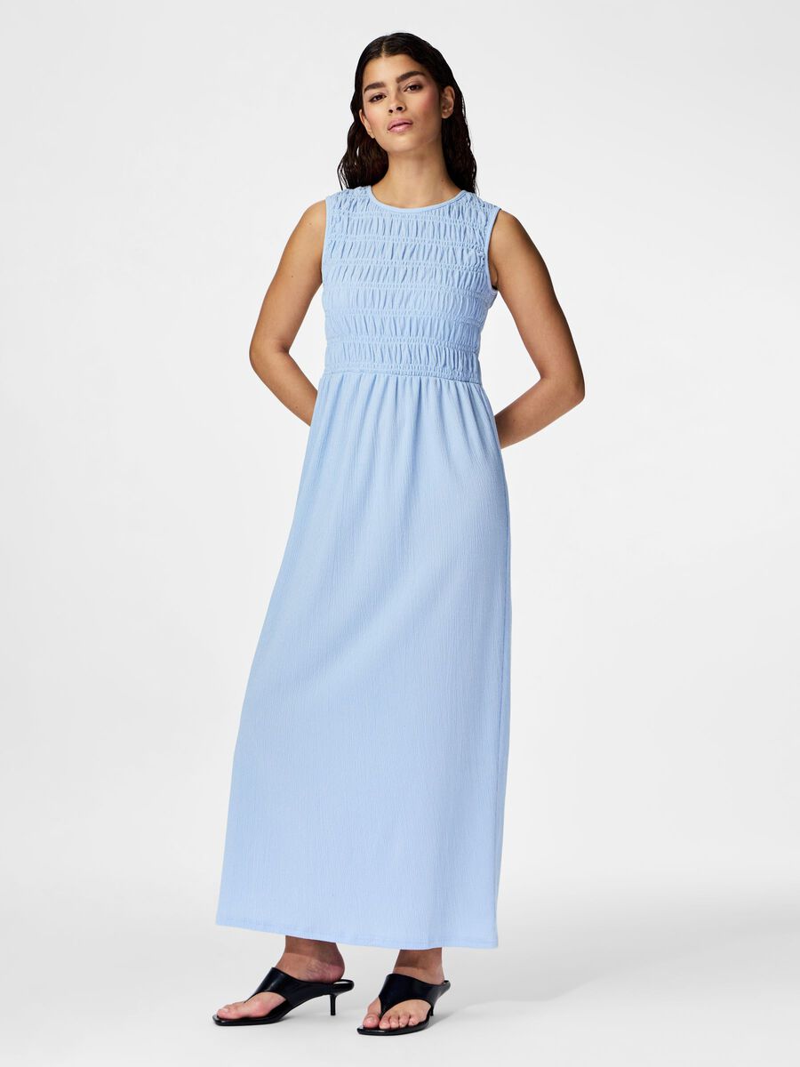 Product carousel image - PCBETTY SMOCK  MIDI DRESS, Cashmere Blue | 1