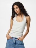 Product image thumbnail - PCMAY HALTERNECK TOPP, Bright White | 1