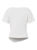 Product image thumbnail - PCSIRENE DRAPE T-SHIRT, Cloud Dancer | 2