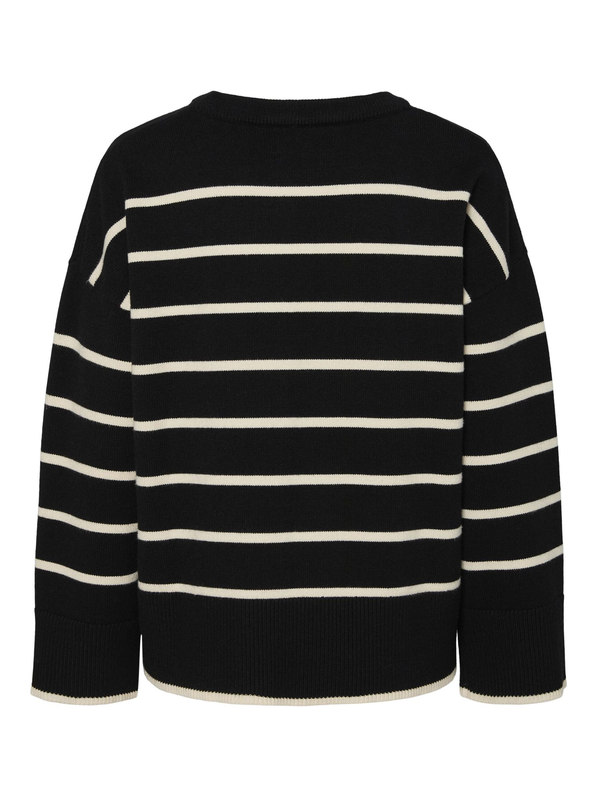 Carousel image - PCMATHILDE KNITTED JUMPER, Black | 7