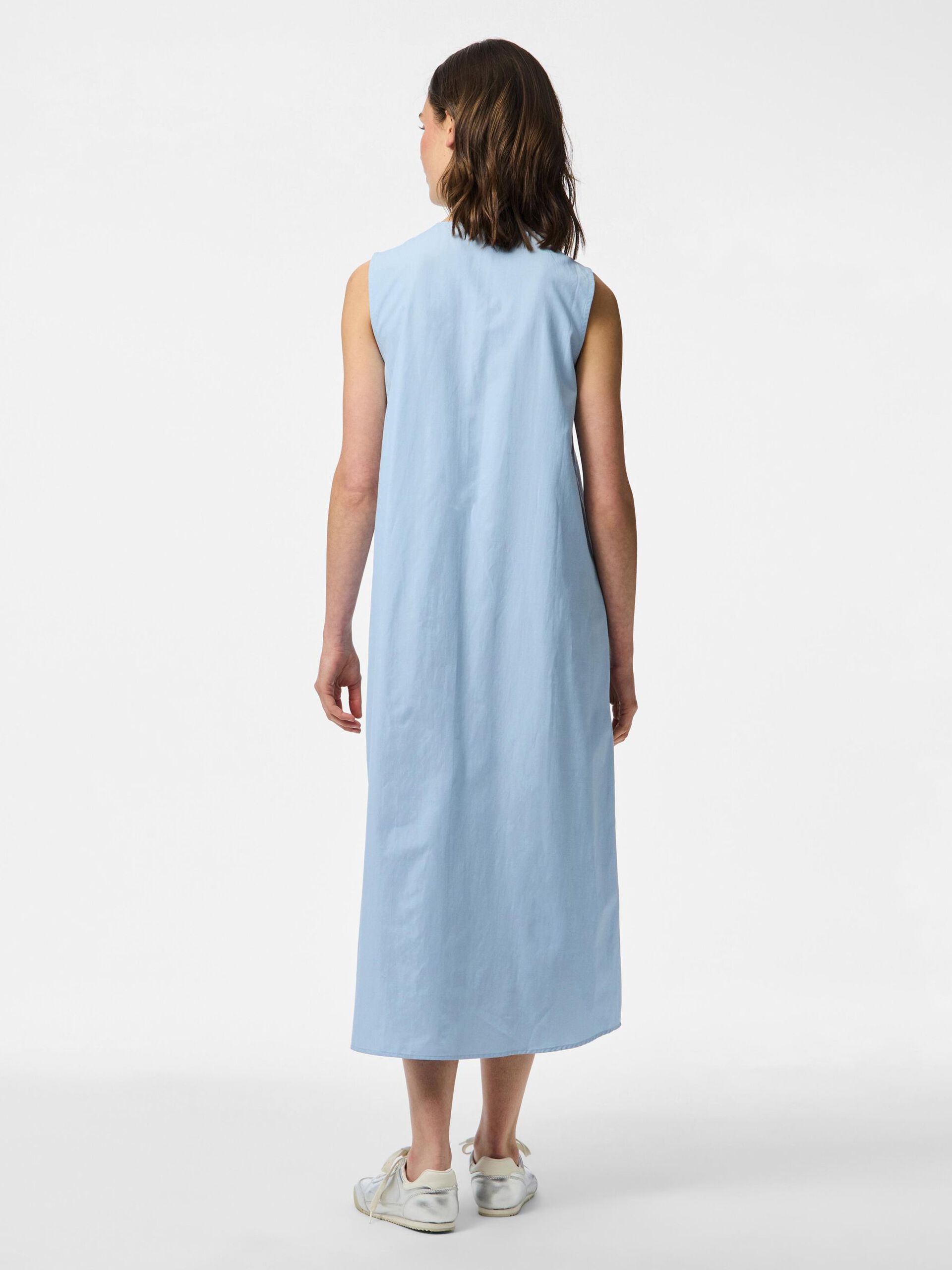 Carousel image - PCJENNA REVERSESIBLE TIE MIDI DRESS, Cashmere Blue | 3