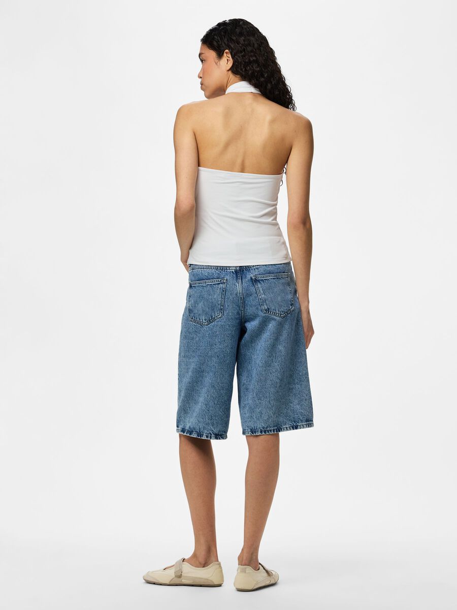 Product carousel image - PCLULA HALTERNECK TOP, Bright White | 2