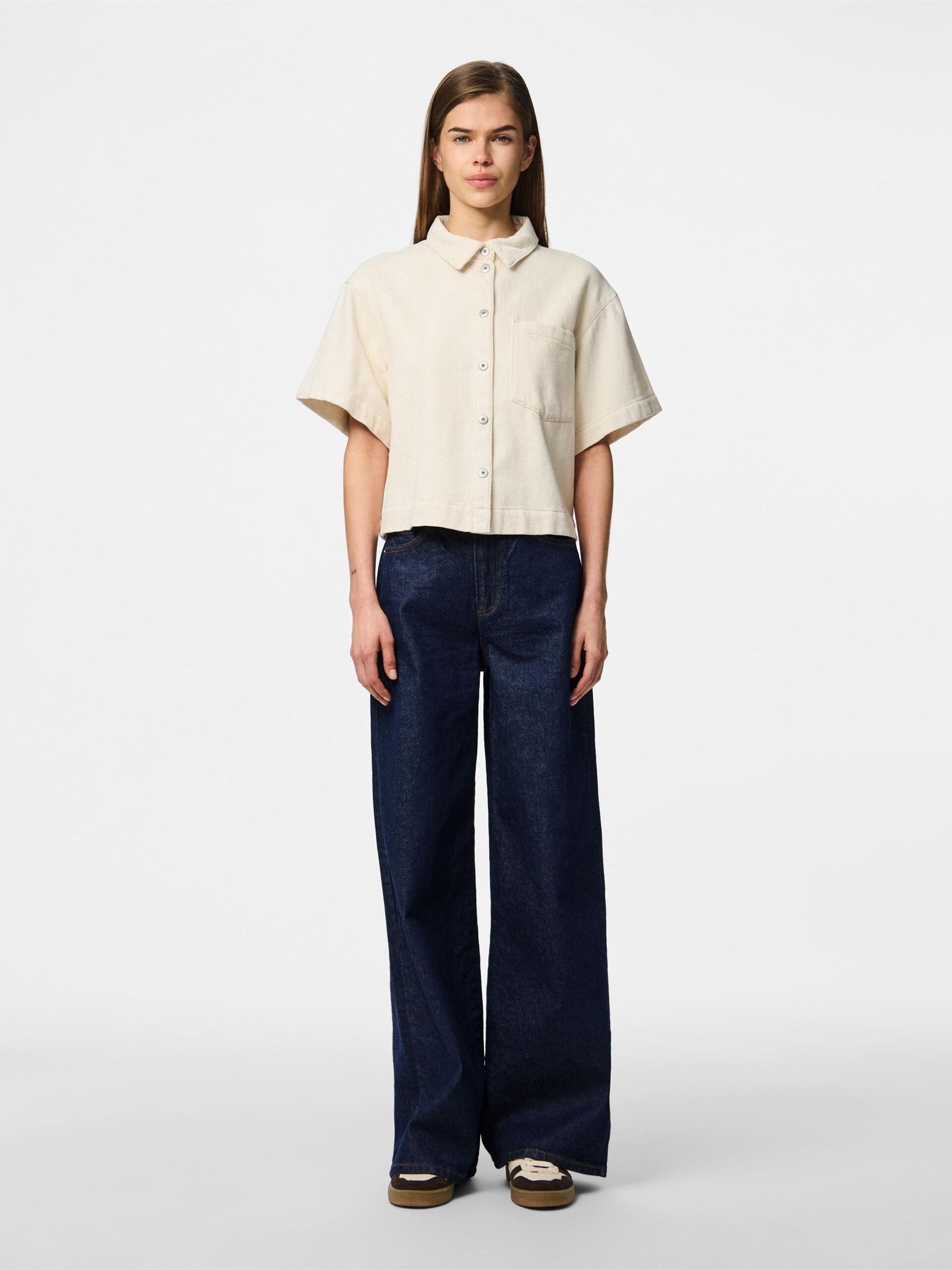 Carousel image - PCSAVANNA SHORT SLEEVED SHIRT, Raw Cotton | 3