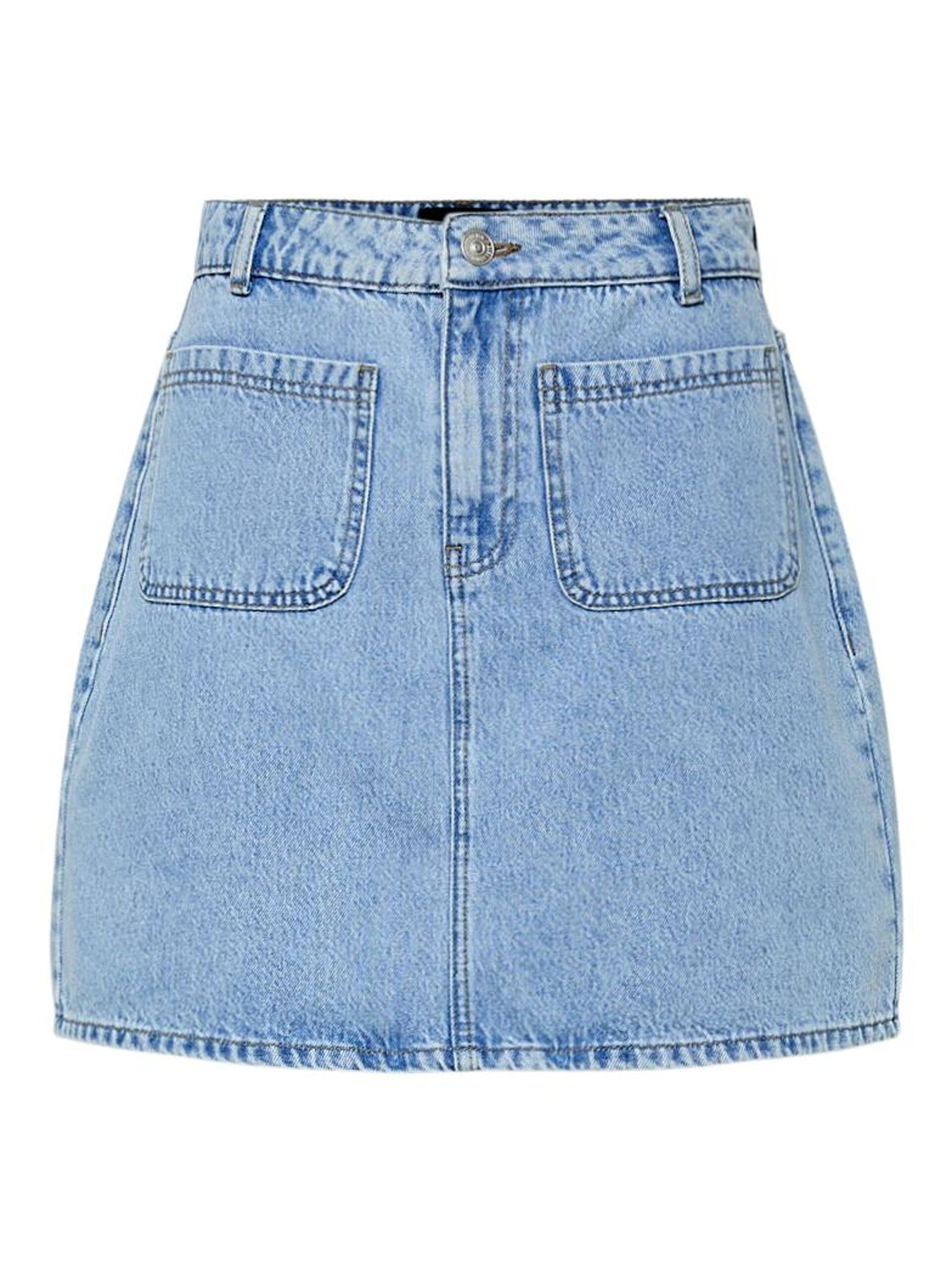 Carousel image - PCSKY HW MINI DENIM SKIRT, Light Blue Denim | 5