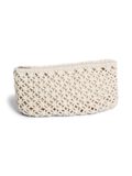 Product image thumbnail - PCGANNA CROCHET  CLUTCH BAG, Cloud Dancer | 1