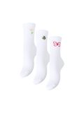 Product image thumbnail - PCSANNI 3-PACK SOKKEN, Bright White | 1