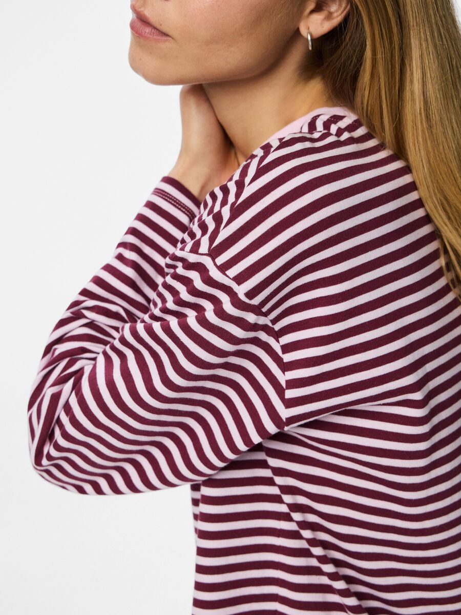 Carousel image - PCSADIE LONG SLEEVED TOP, Tawny Port | 4