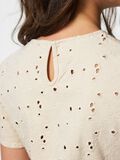 Product image thumbnail - PCELLA SHORT SLEEVED TOP, Ecru | 7