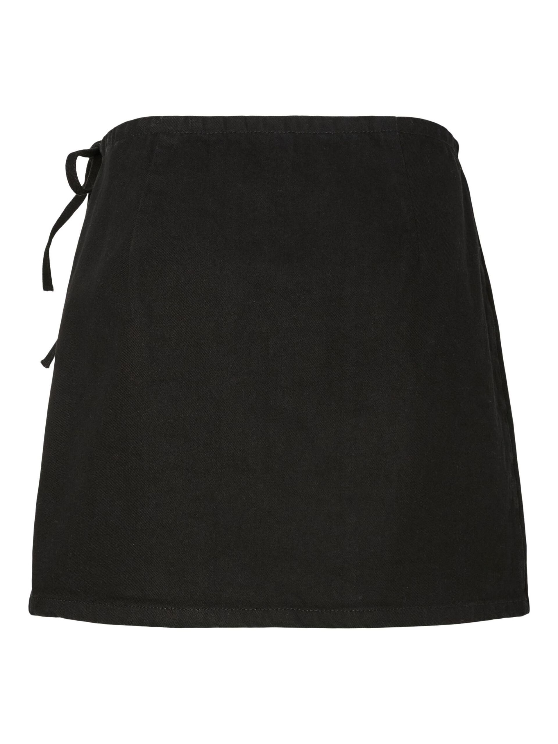 Carousel image - PCFLORA DENIM WRAP SKIRT, Black Denim | 7