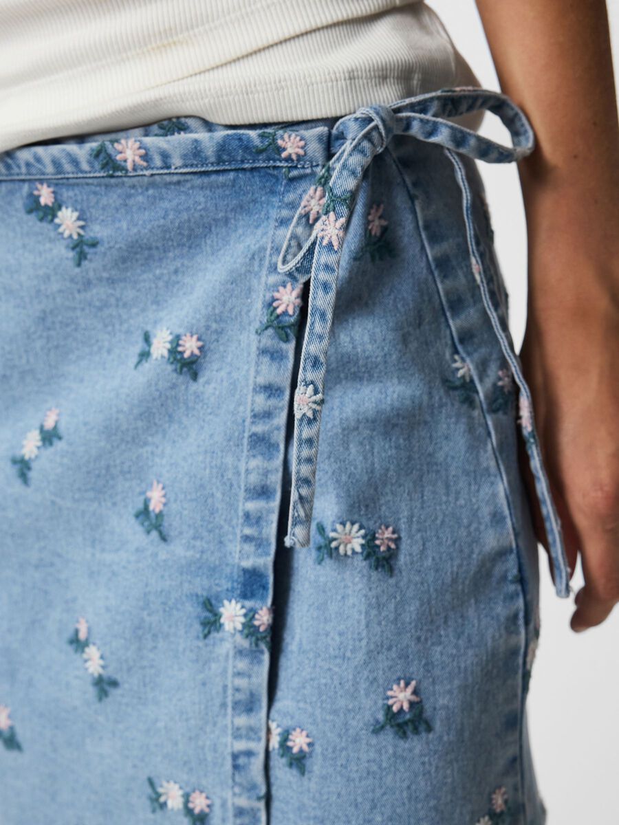 Carousel image 4 MINIGONNA, Light Blue Denim