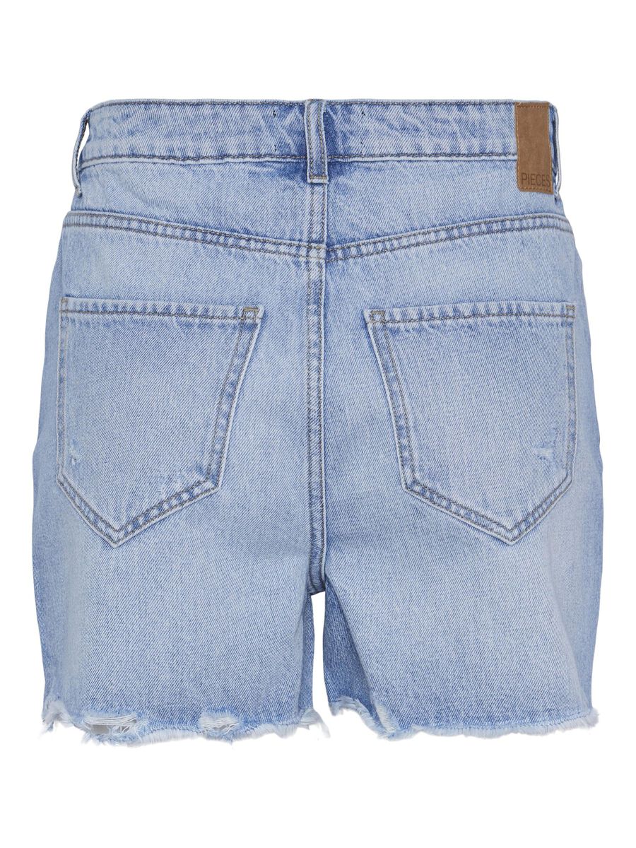 Carousel image - PCSUMMER HW DENIM SHORTS, Light Blue Denim | 7