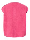 Product image thumbnail - PCKATTY TEDDY VEST BC GILET, Shocking Pink | 7