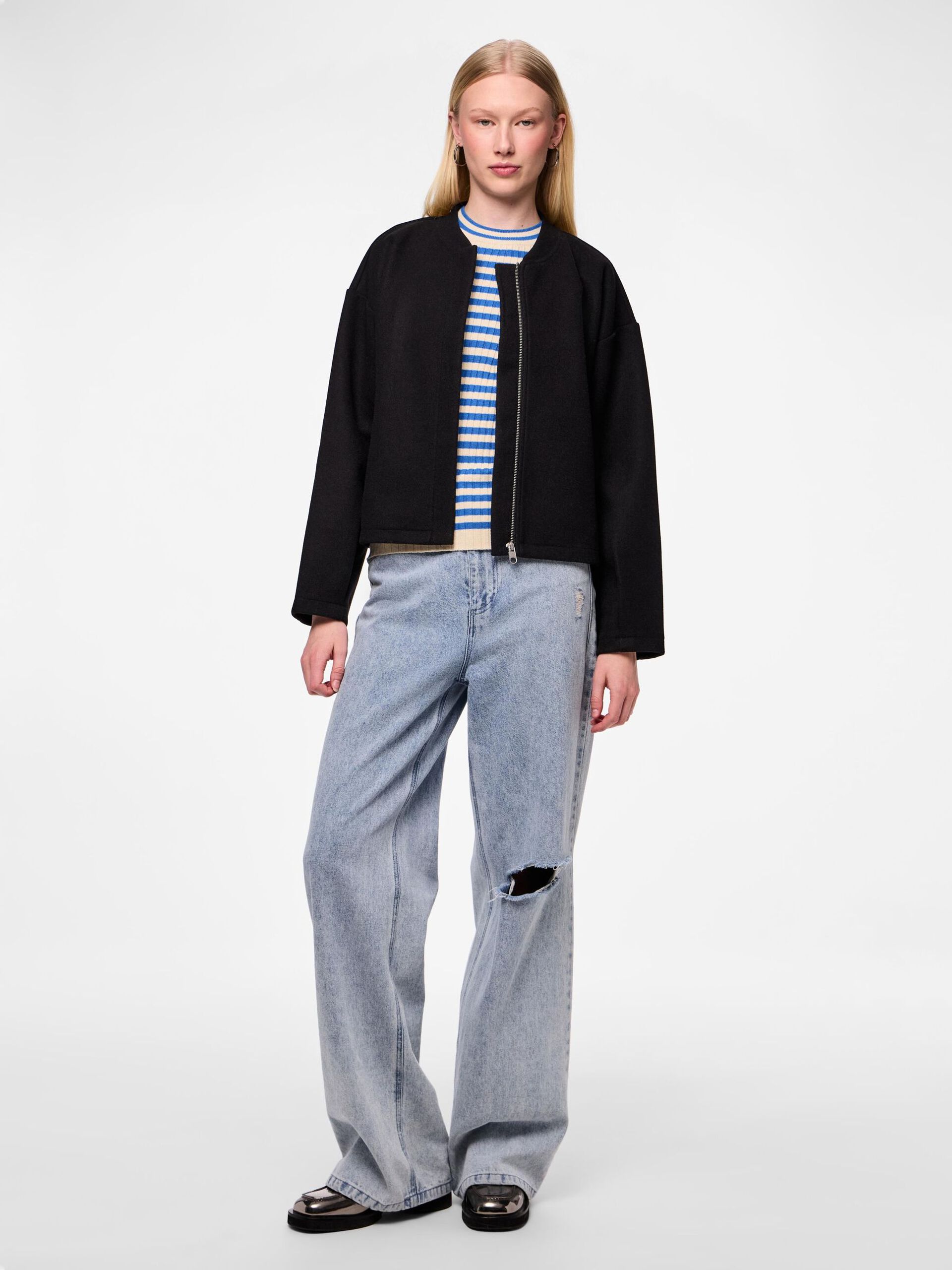 Carousel image - PCJOLENE BOMBER JACKET, Black | 4