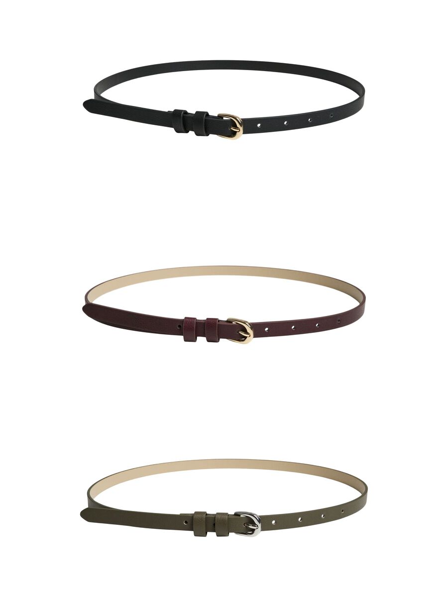 Product carousel image - PCKILLAS - LOT DE 3 - SLIM CEINTURE, Black | 1