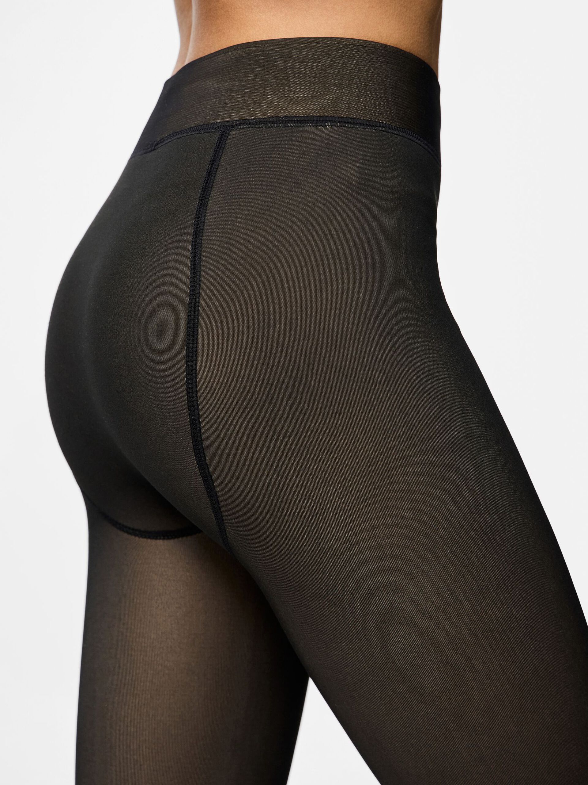 Carousel image - PCSOPHIE FLEECE TIGHTS, Black | 5
