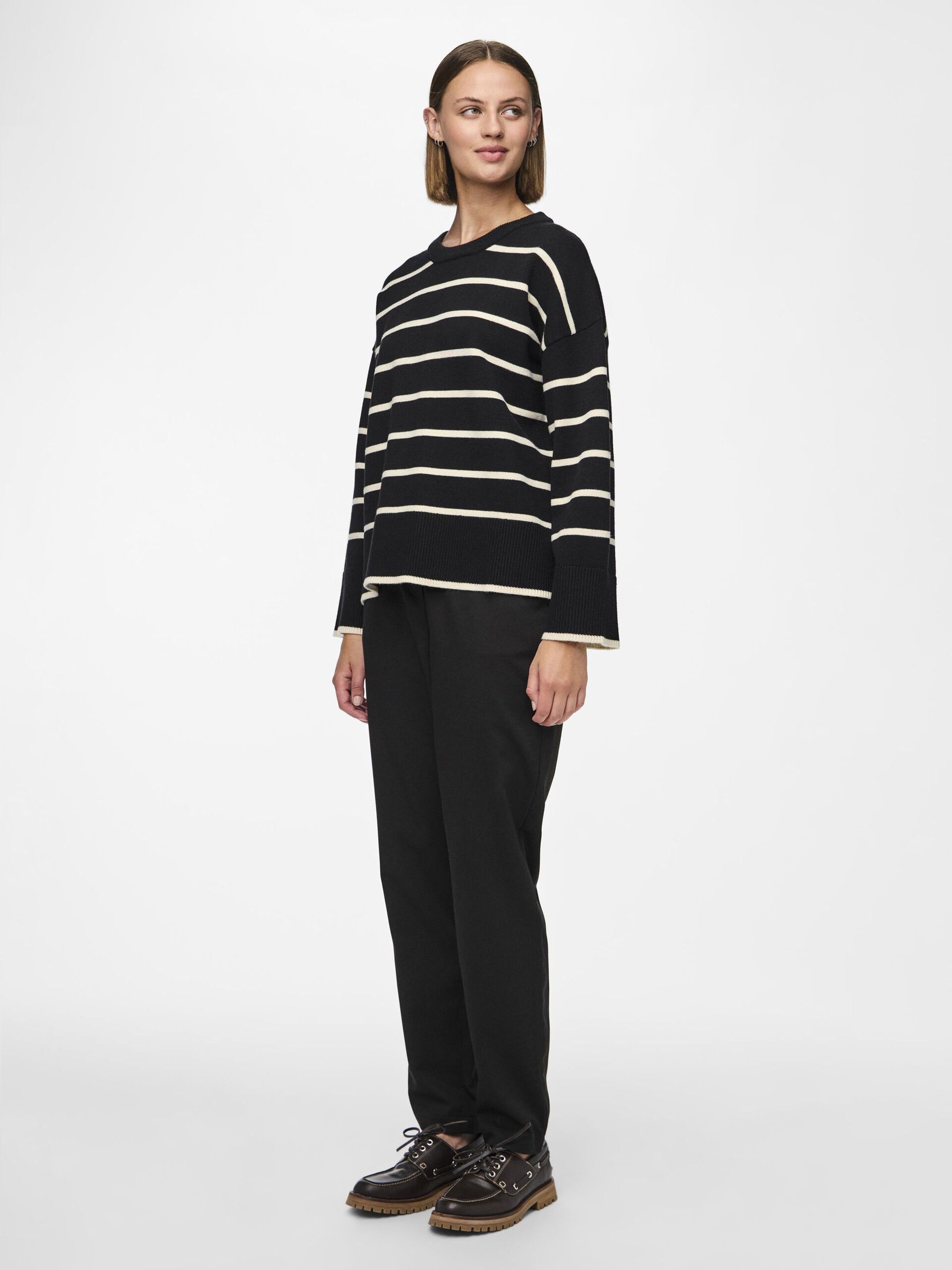 Carousel image - PCMATHILDE KNITTED JUMPER, Black | 3