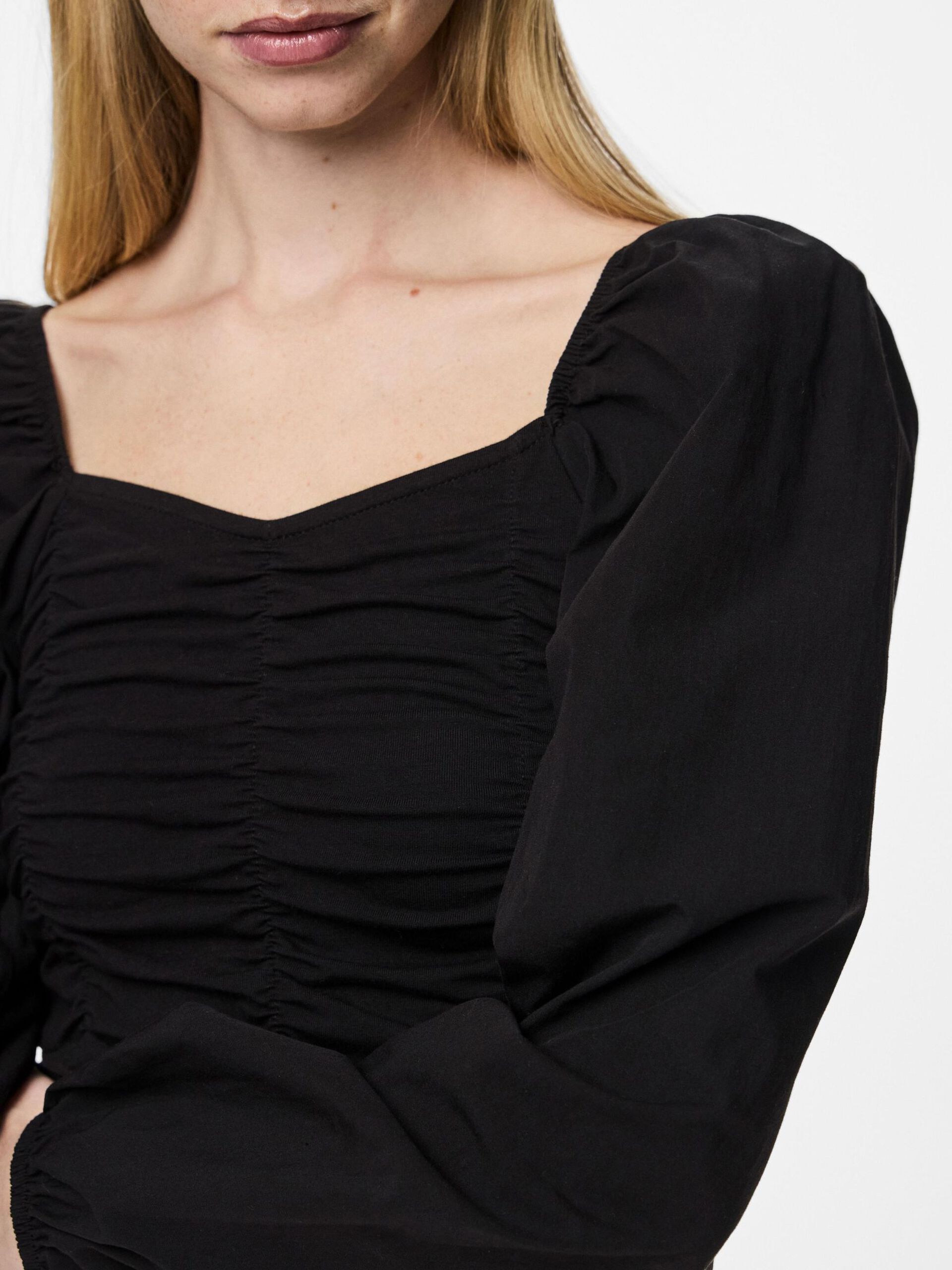 Carousel image - PCMALYSIA LONG SLEEVED TOP, Black | 4