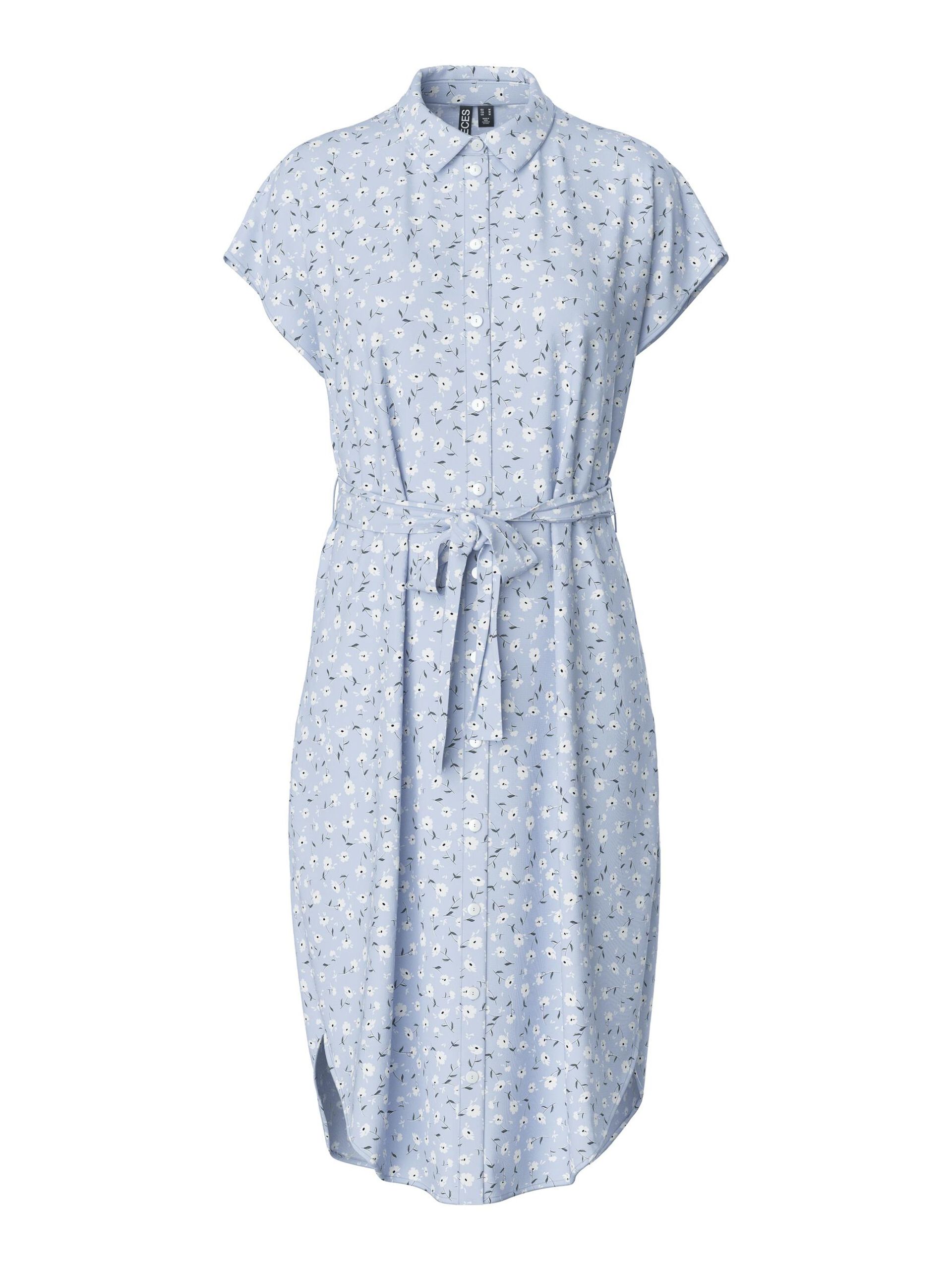 Carousel image - PRINT BLUSENKLEID, Cashmere Blue | 5