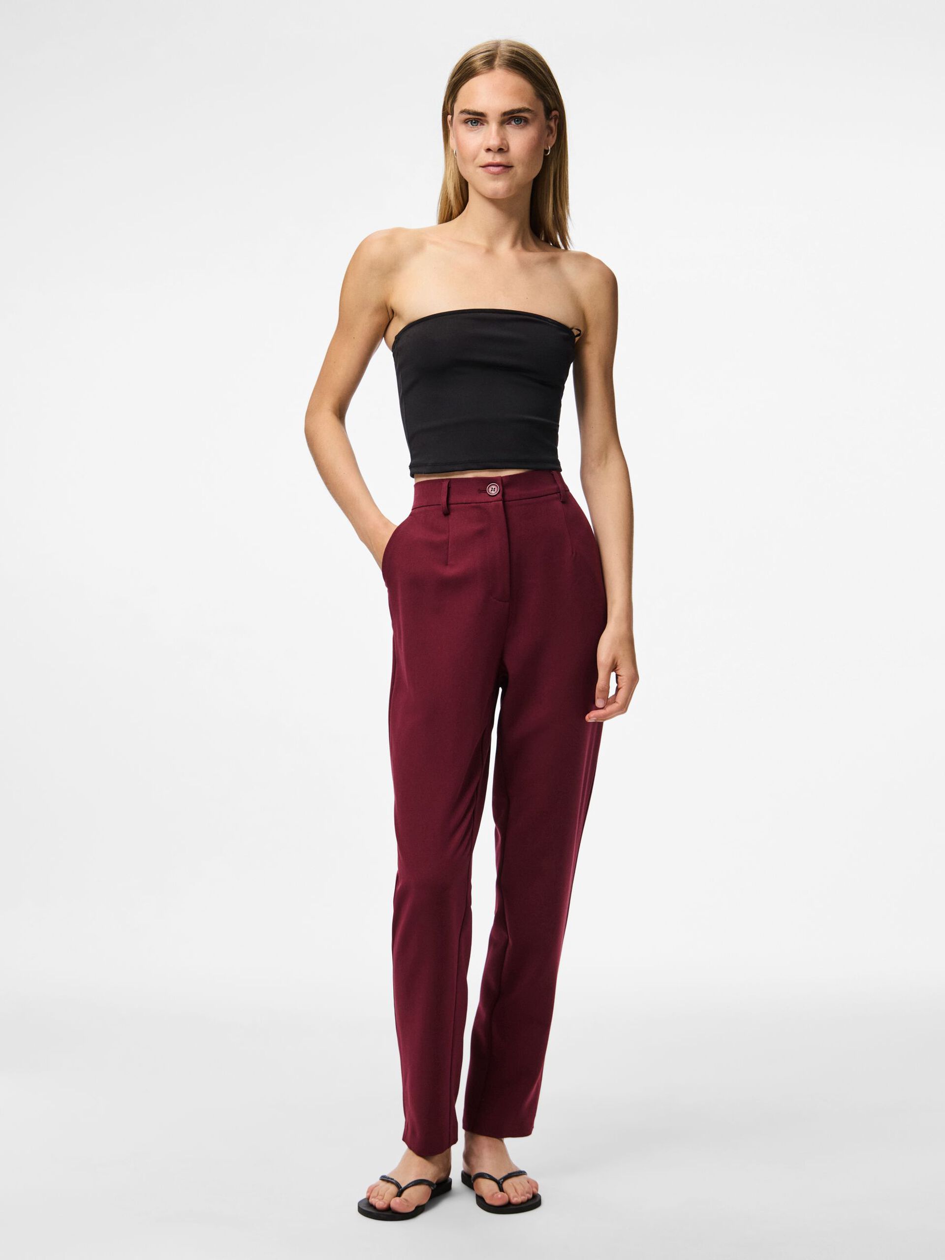 Carousel image - PCKAMIL - LONGUER CHEVILLE PANTALON, Tawny Port | 3