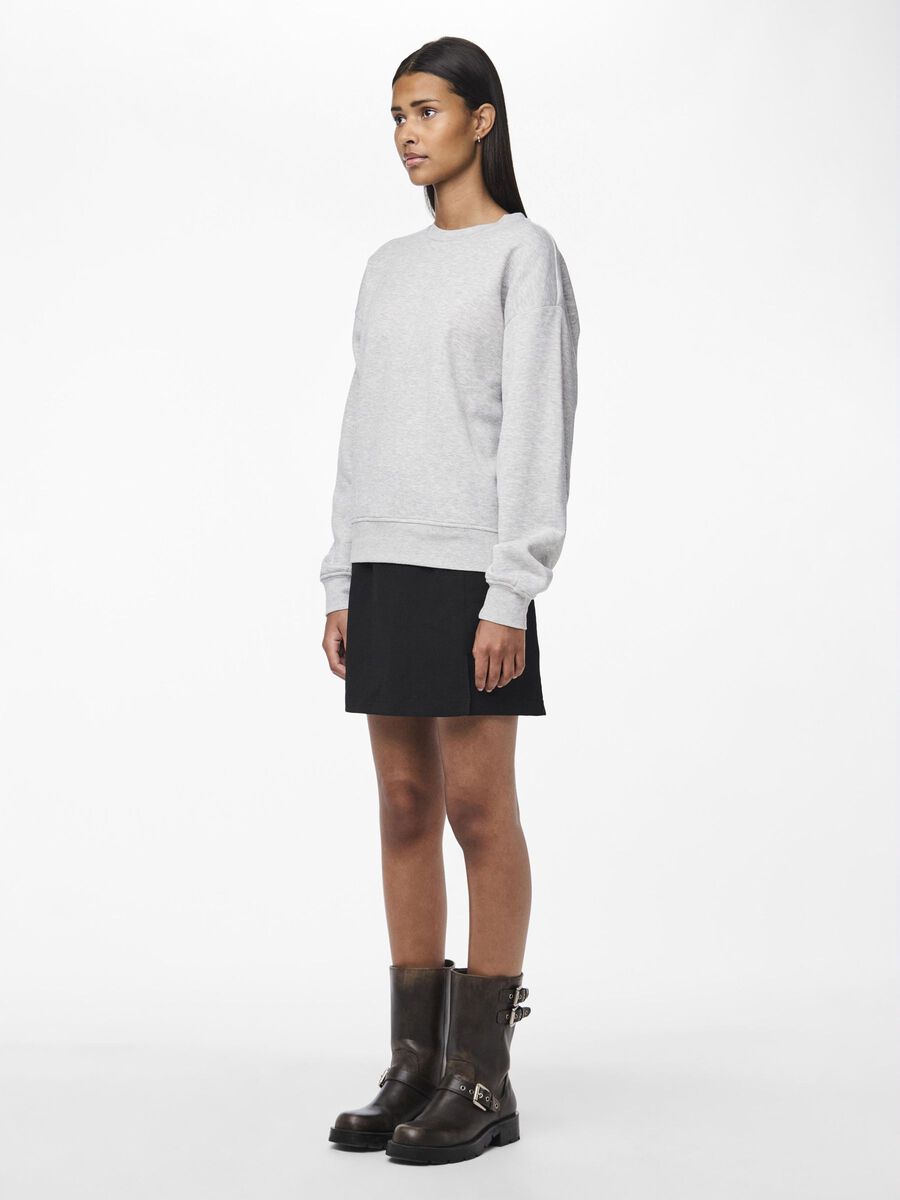 Product carousel image - PCCHILLI LOOSE FIT SWEATSHIRT, Light Grey Melange | 2