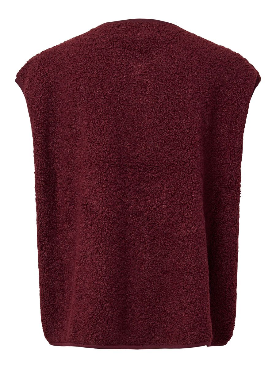 Carousel image - PCKATTY TEDDY VEST, Tawny Port | 6