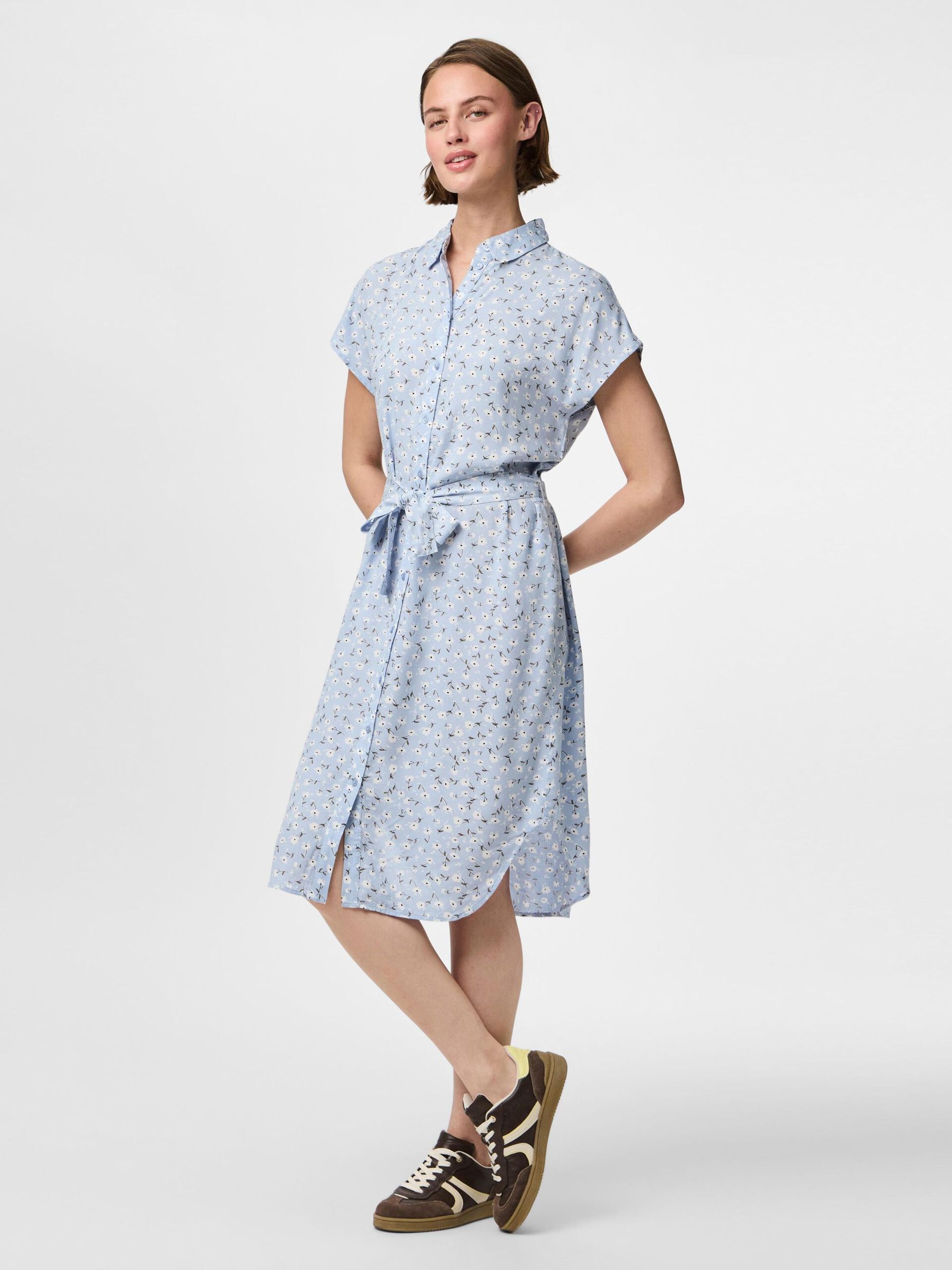 Carousel image - PRINT BLUSENKLEID, Cashmere Blue | 3