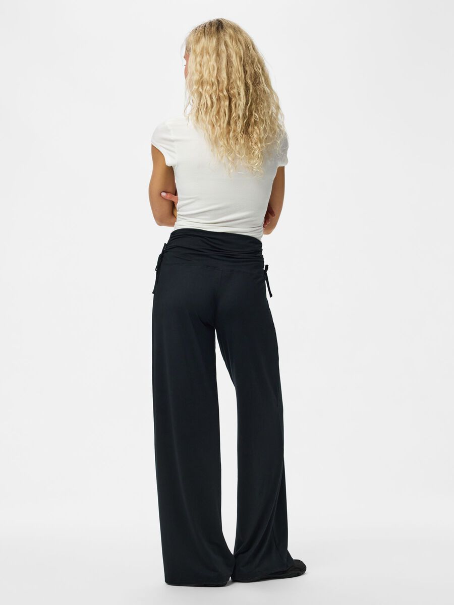 Product carousel image 2 PCROYA MW ROUCHING TROUSERS, Black