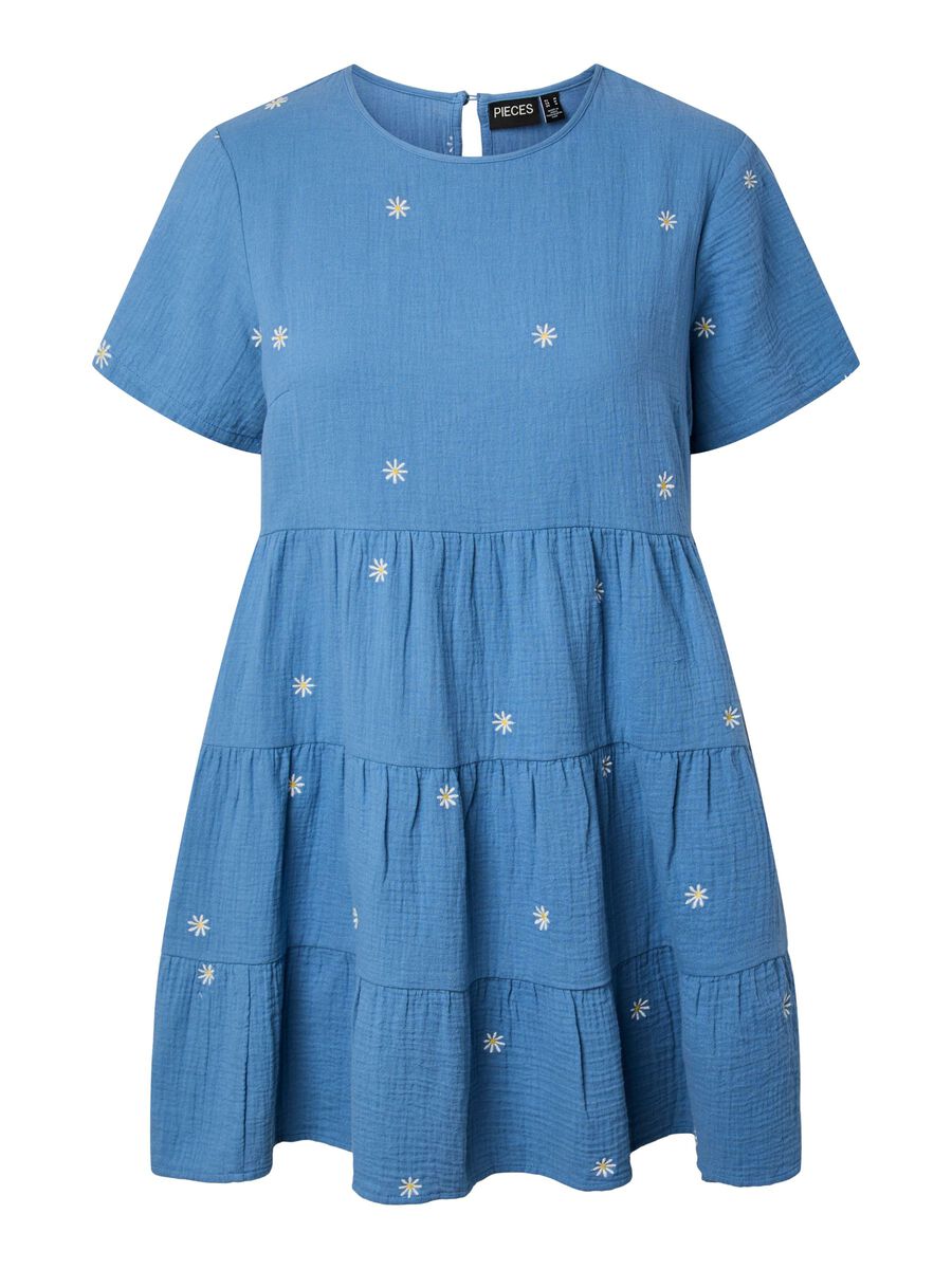 Product carousel image - PCSASTINA MUSSELIN MINI DRESS, Riverside | 2