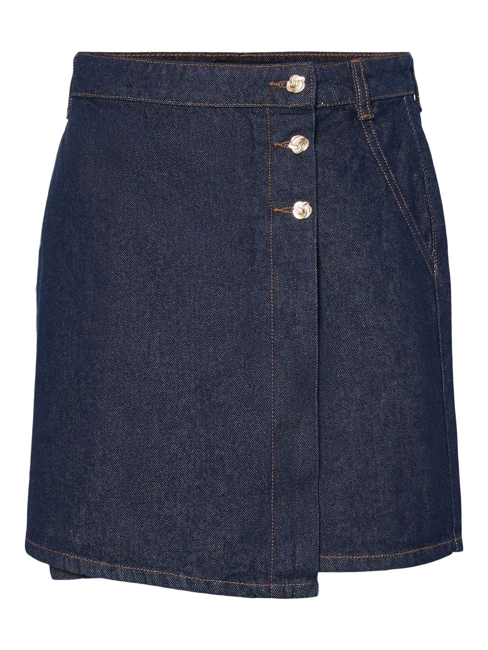 Carousel image - FALDA MINI, Dark Blue Denim | 5
