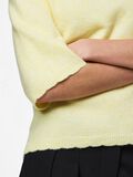 Product image thumbnail - PCRATH GESTRICKTES T-SHIRT, French Vanilla | 4