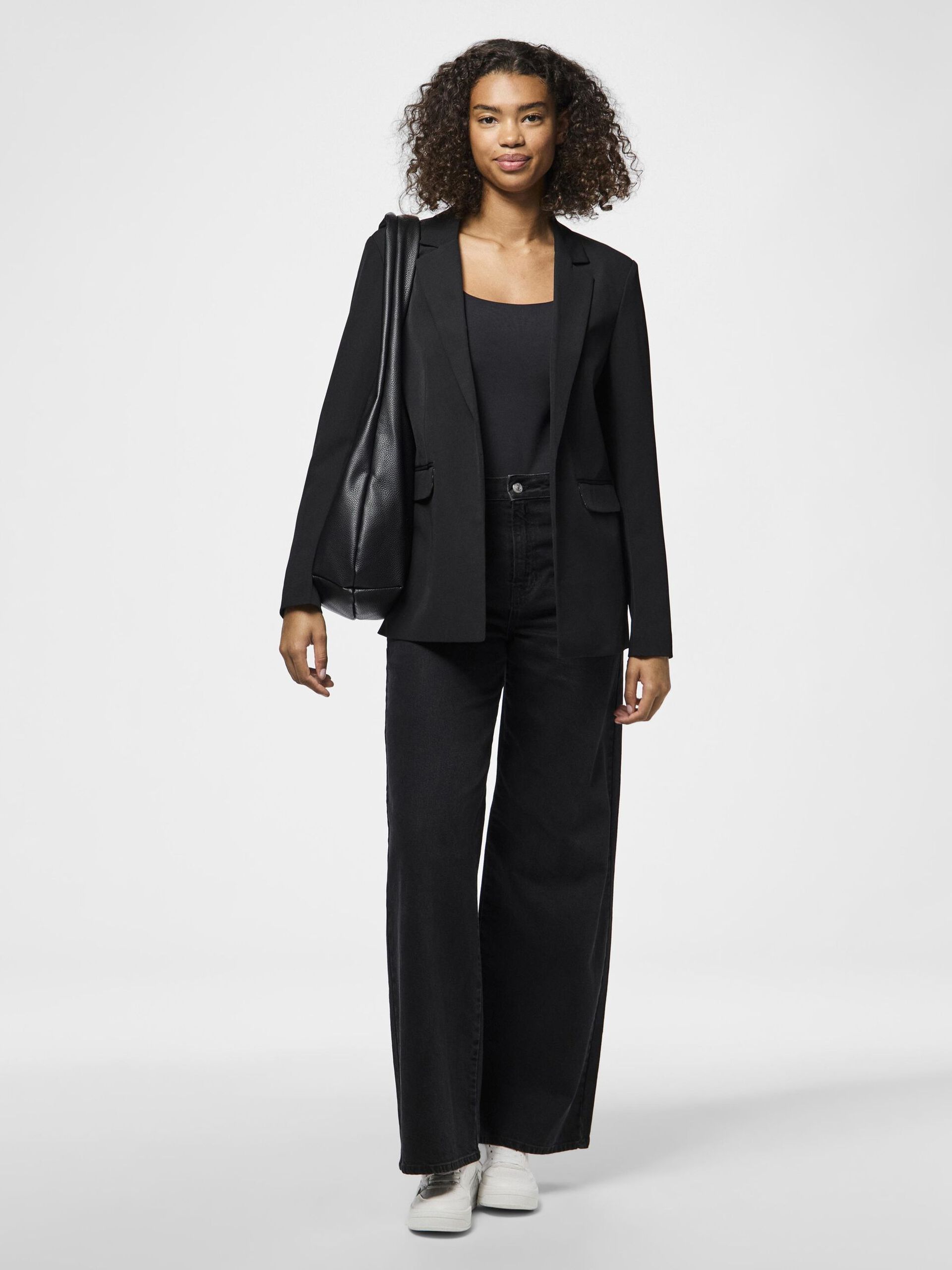 Carousel image - PCBOZZY LEOPARD BLAZER, Black | 7