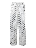 Product image thumbnail - PCJYTTA MW SATIN STRAIGHT-LEG TROUSERS, Cloud Dancer | 6