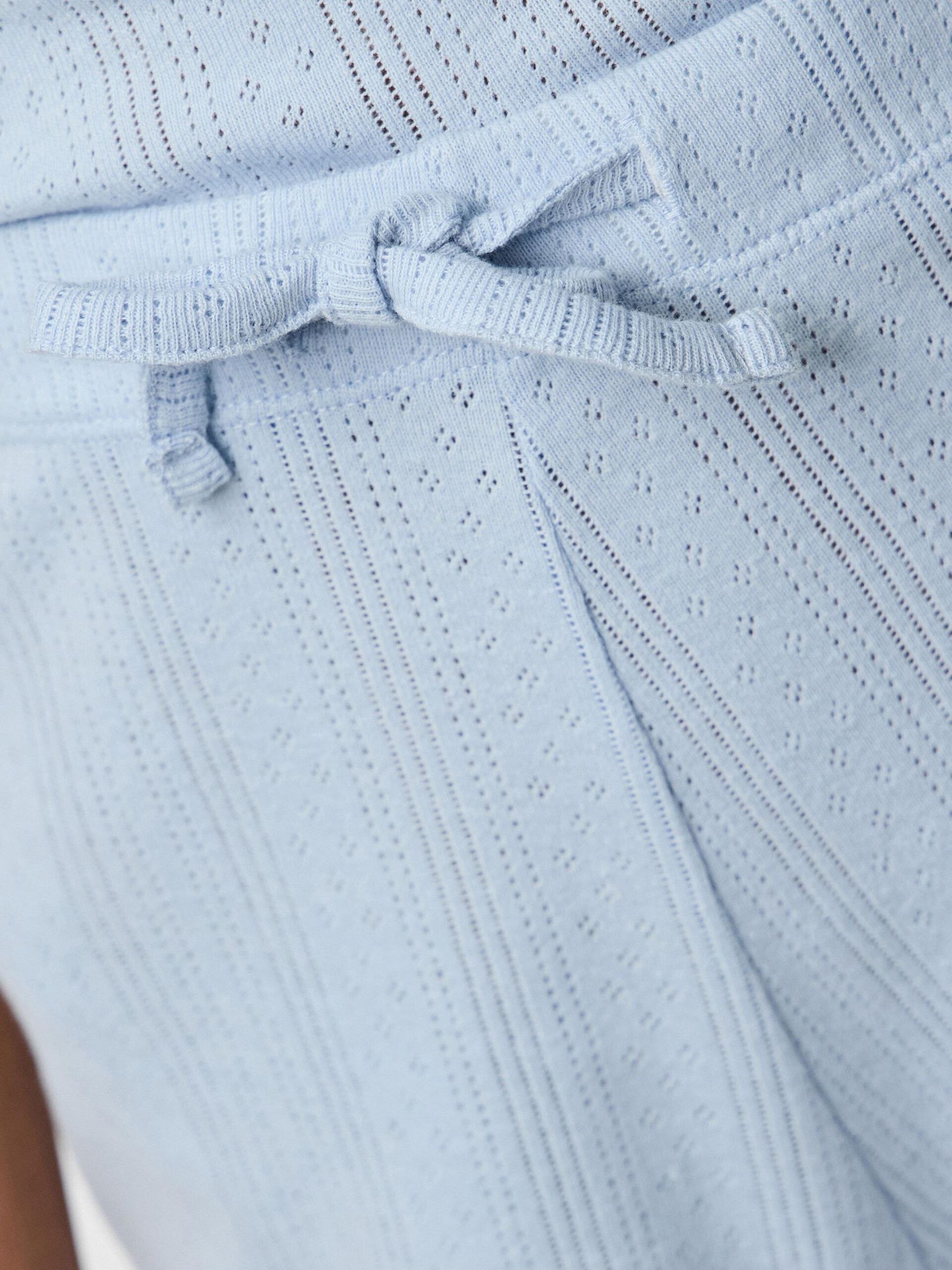 Carousel image - PCMARIE HW POINTELLE SHORTS, Cashmere Blue | 4
