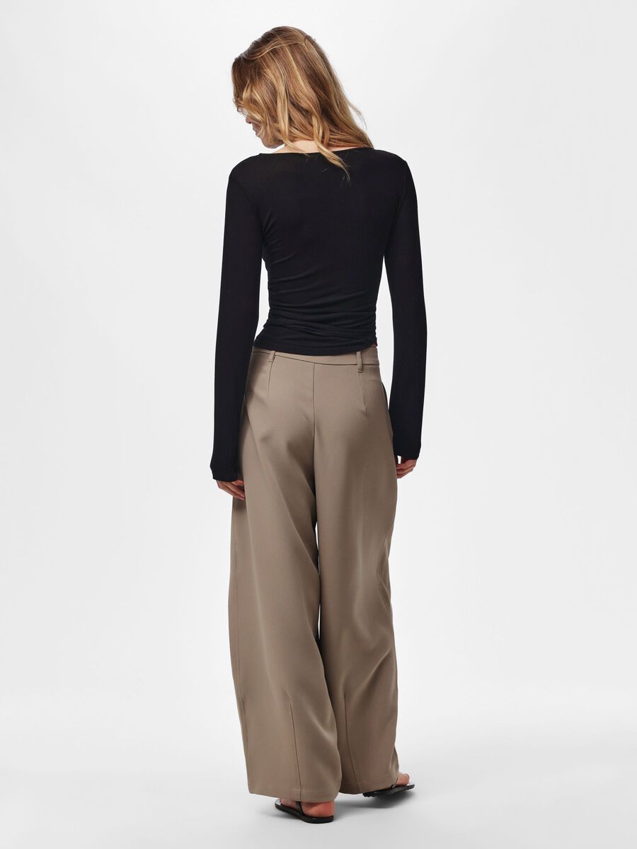 Product carousel image 2 PCJULIANE - ROYA - 2 EN 1 TOP &Agrave; MANCHES LONGUES, Black