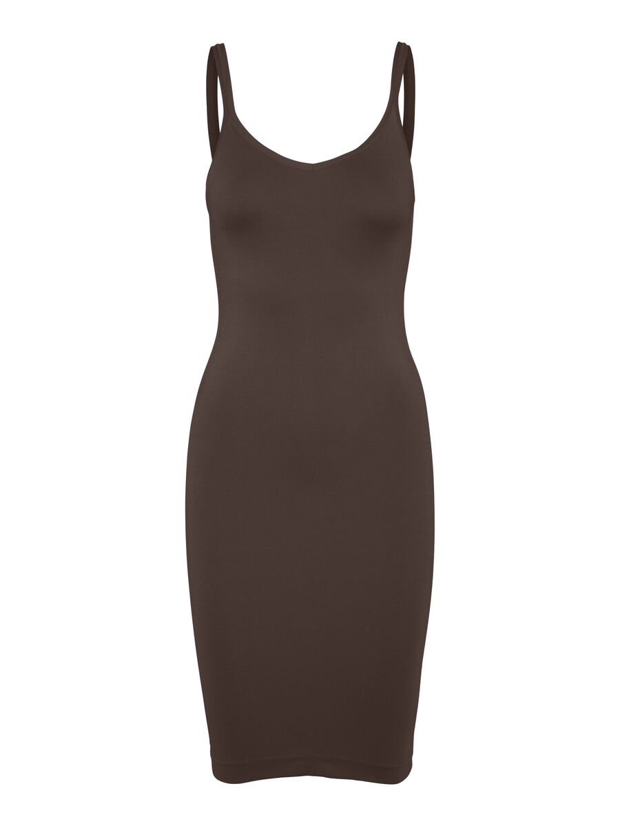 Carousel image - PCBALLROOM SLIP DRESS, Hot Fudge | 1