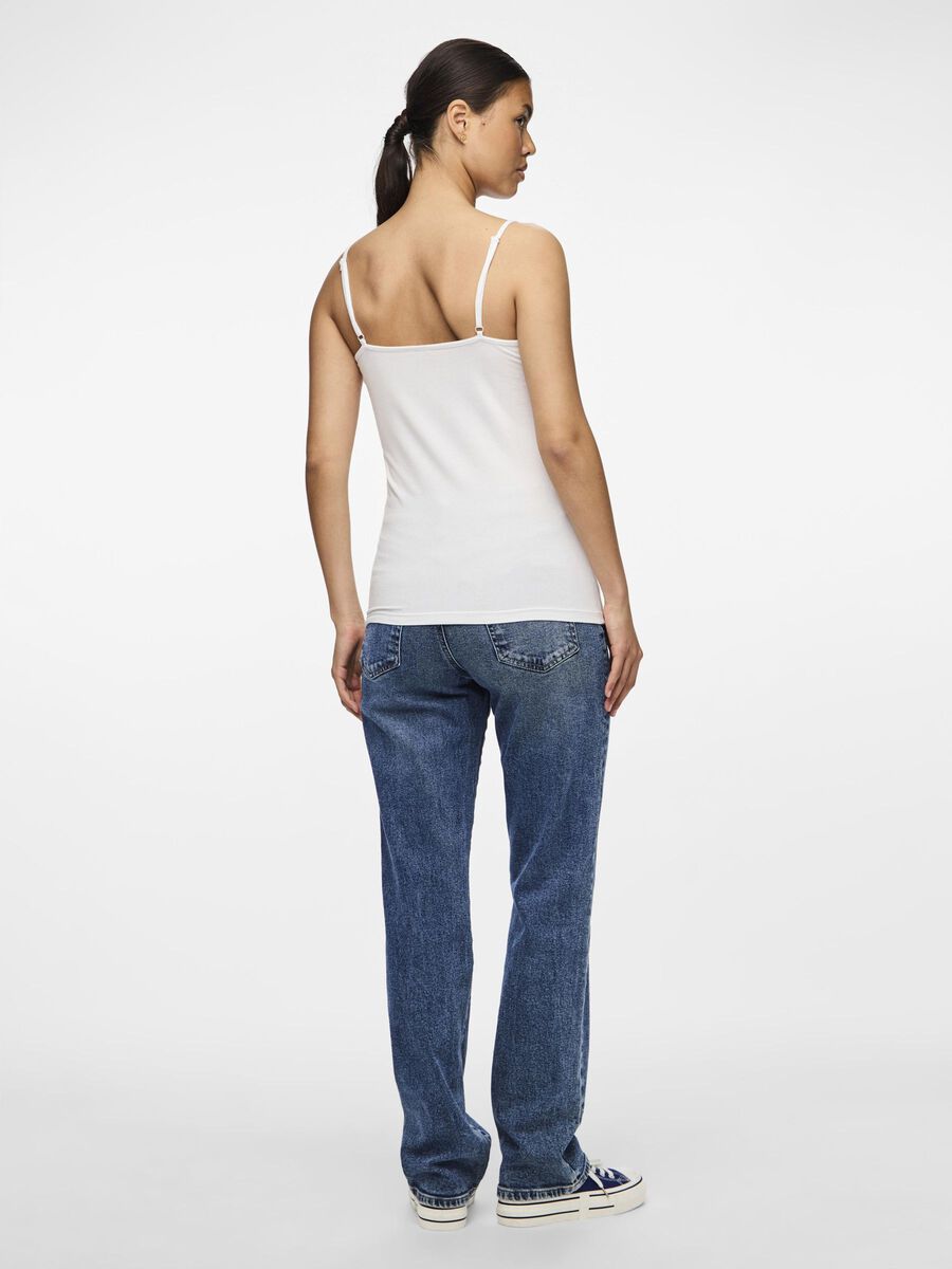 Product carousel image - PCSIRENE SLEEVELESS TOP, Bright White | 2