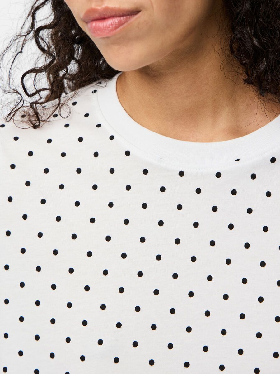 Carousel image - PCRIA DOT T-SHIRT, Bright White | 4