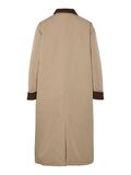Product image thumbnail - PCJORMA - LONGUE EN CORDUROY MANTEAU, Greige | 9