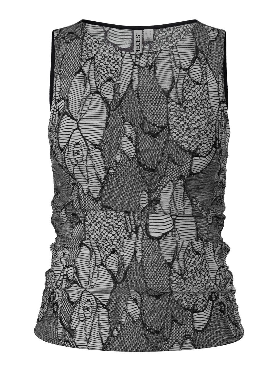 Carousel image - PCJOSEFIA DETAILED TANK TOP, Black | 5
