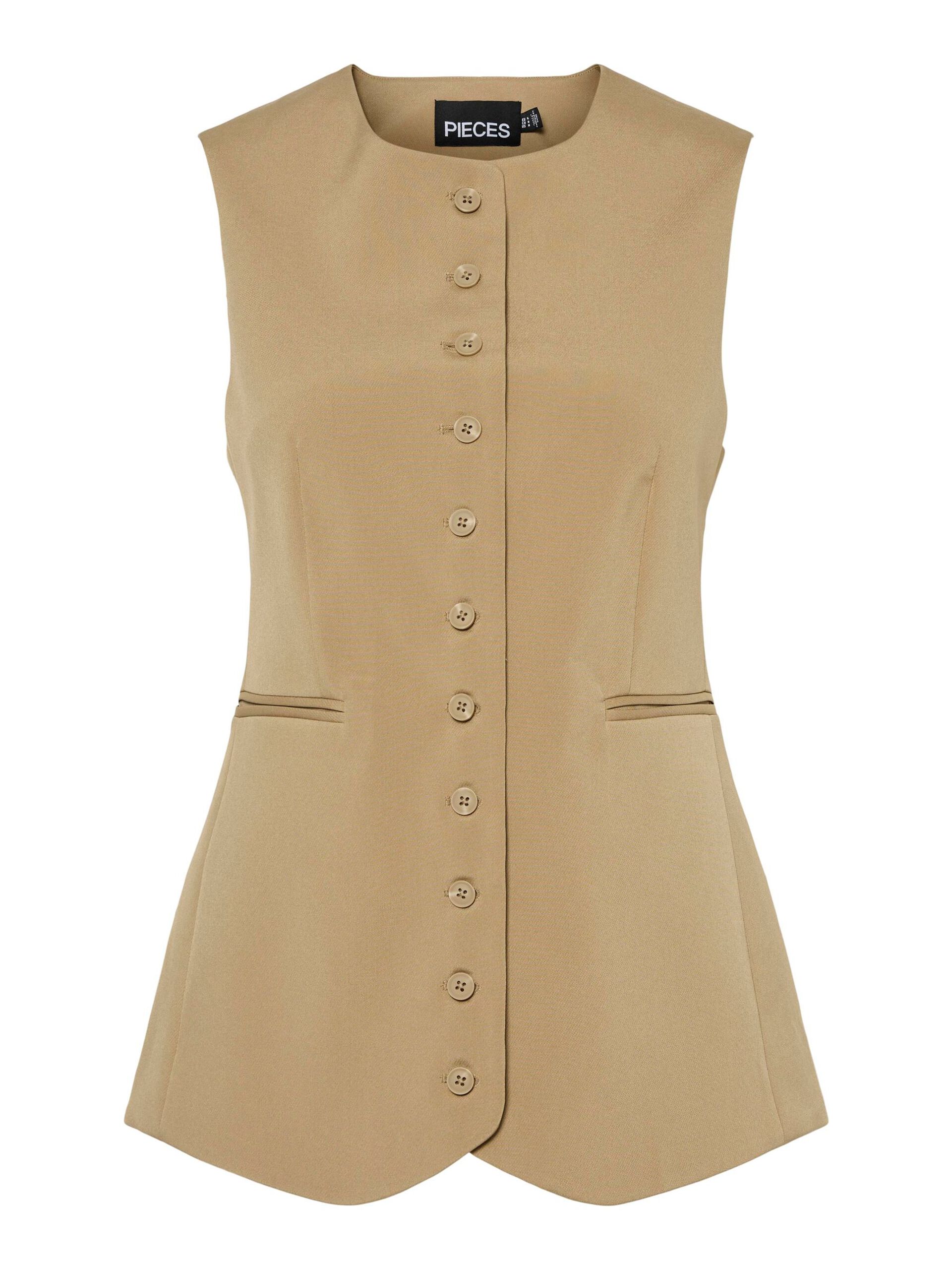 Carousel image - PCTEMPRE LONG VEST, Elmwood | 6