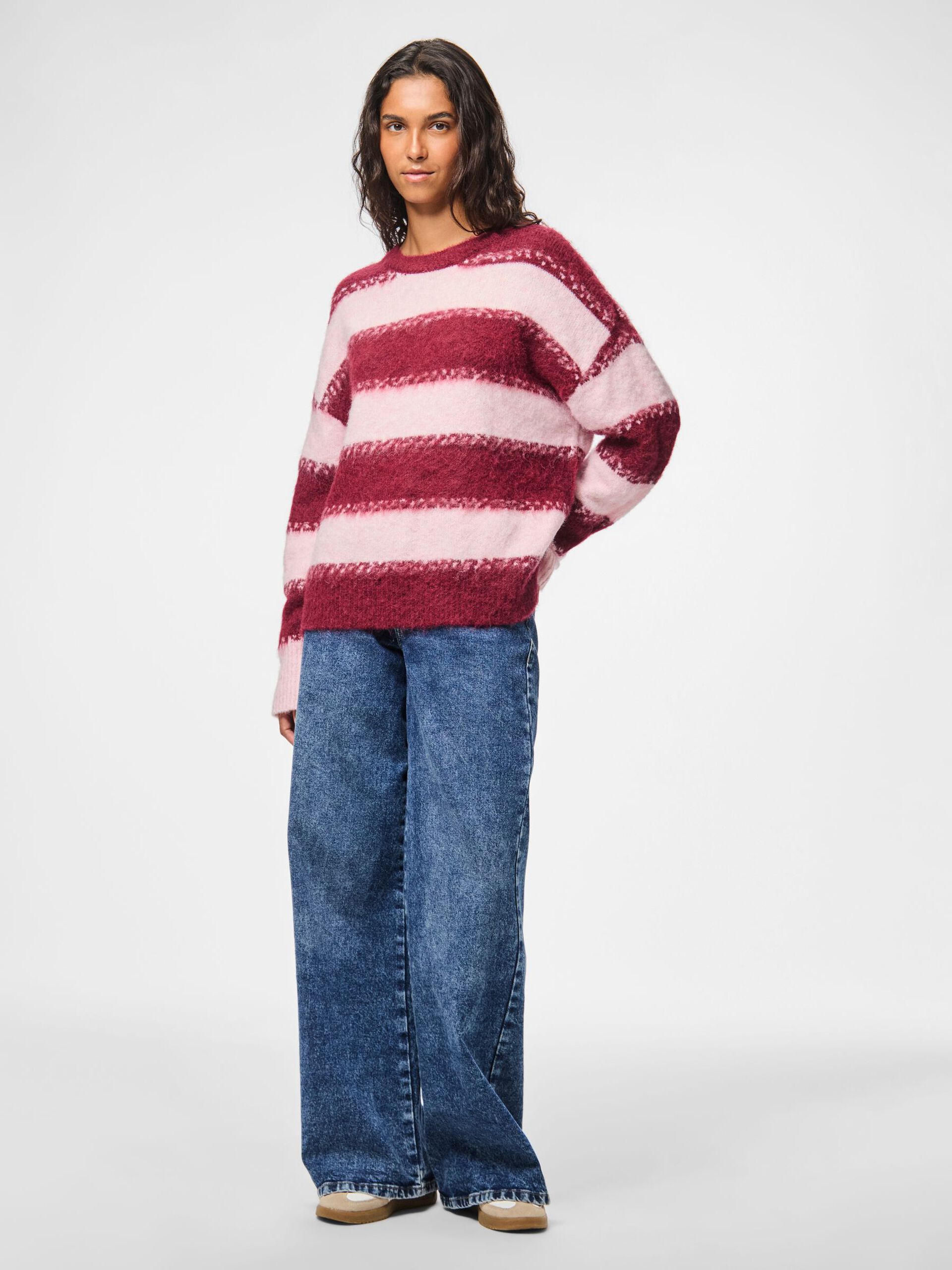 Carousel image - PCMILLA PULLOVER, Beet Red | 3