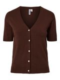 Product image thumbnail - PCNORA V-NECK  KNITTED CARDIGAN, Chicory Coffee | 5