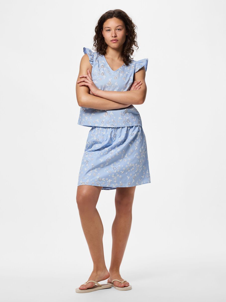 Carousel image - PCBANNA HW MINI SKIRT, Cashmere Blue | 5