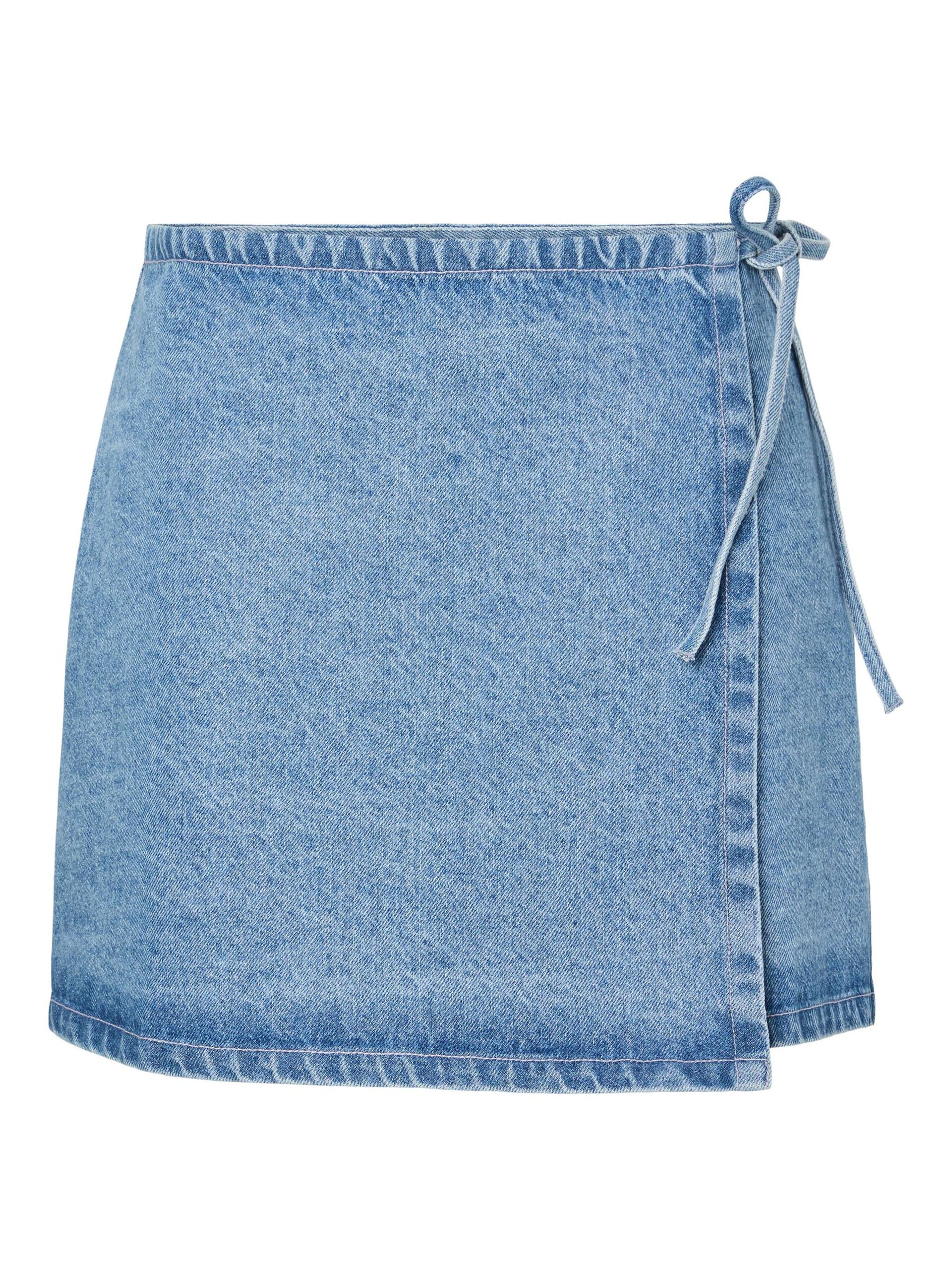 Carousel image - PCFLORA DENIM WICKELROCK, Light Blue Denim | 6