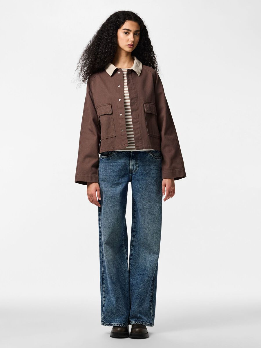 Carousel image - PCBETT CANVAS DENIM JACKET, Coffee Quartz | 3