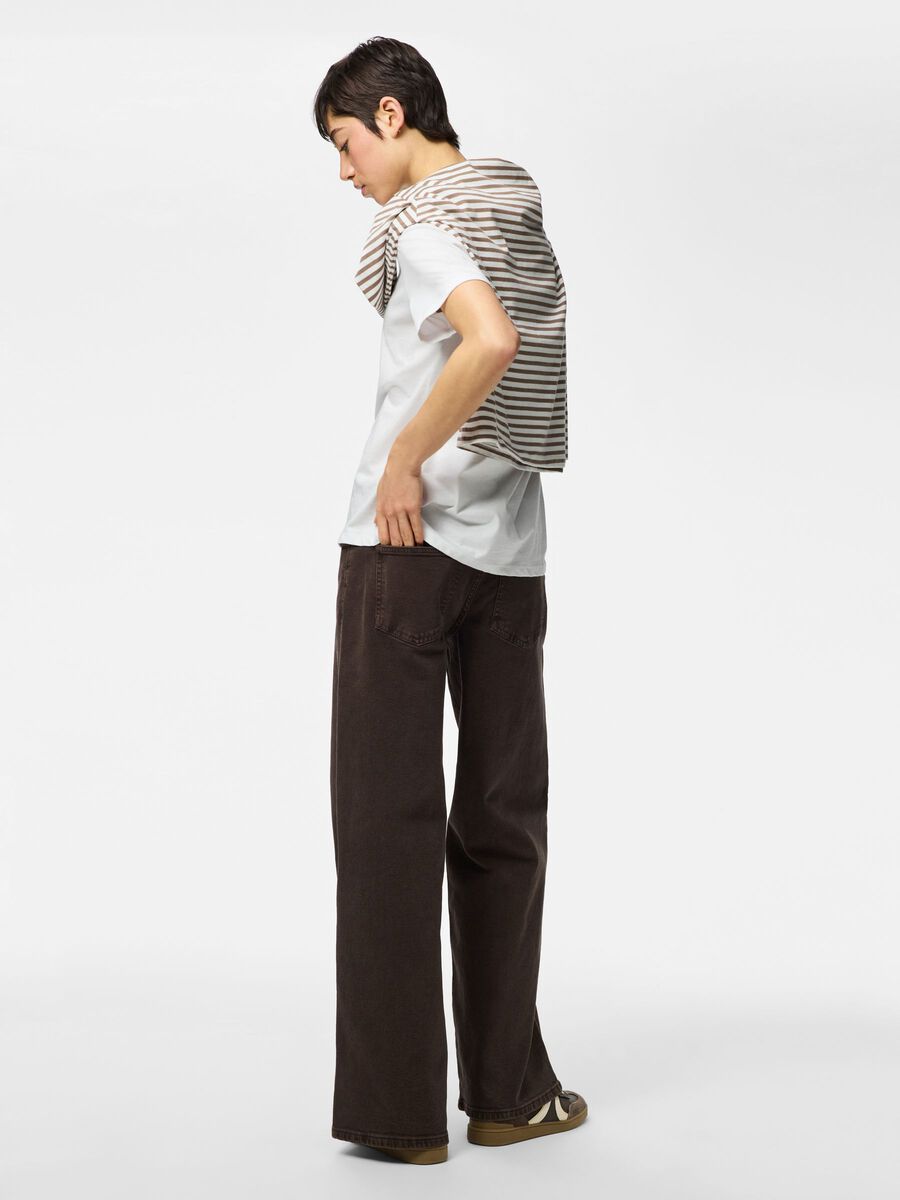 Product carousel image - PCSELMA LW WIDE FIT JEANS, Hot Fudge | 2